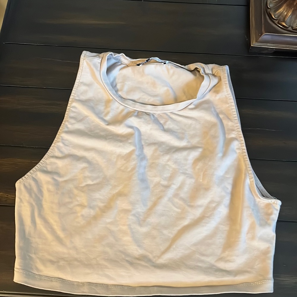 Zara beige crop top